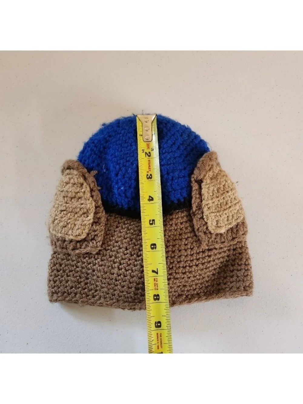 Handmade Paw Patrol Chase Crochet Winter Hat Cap Baby Toddler 12-18 months